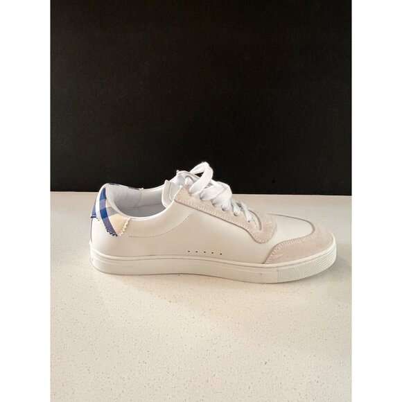 BURBERRY ROBIN WHITE LEATHER SNEAKERS SIZE 39 - Picture 2 of 12